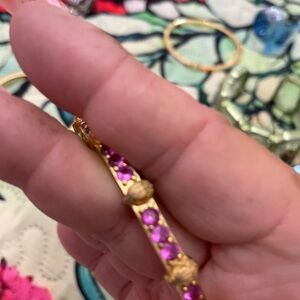 Kurt Geiger Gold and Pink Bracelet